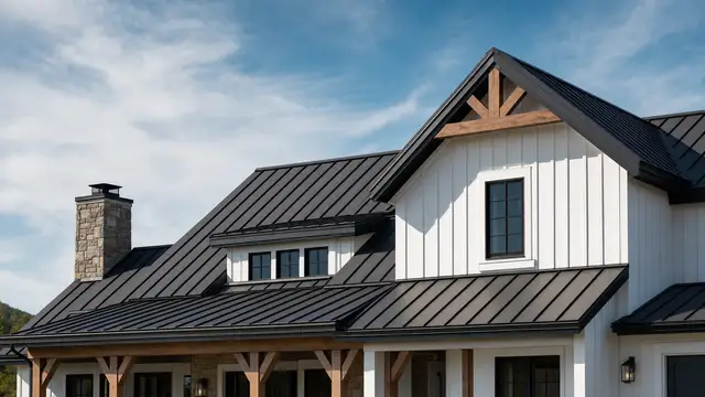 Roofing work in progress